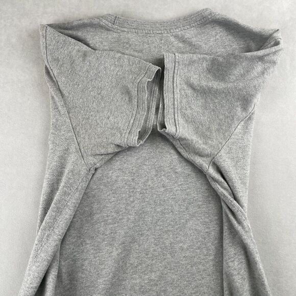 Converse All Star Shirt Men M Gray Chuck Taylor Classic Embroidered Tee Crewneck - Picture 5 of 9